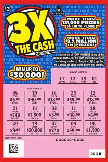 3X The Cash 11th Edition rollover image