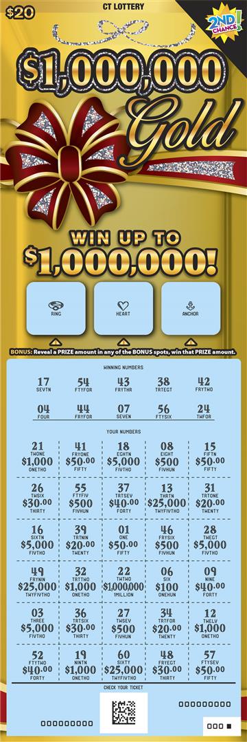 $1,000,000 Gold rollover image