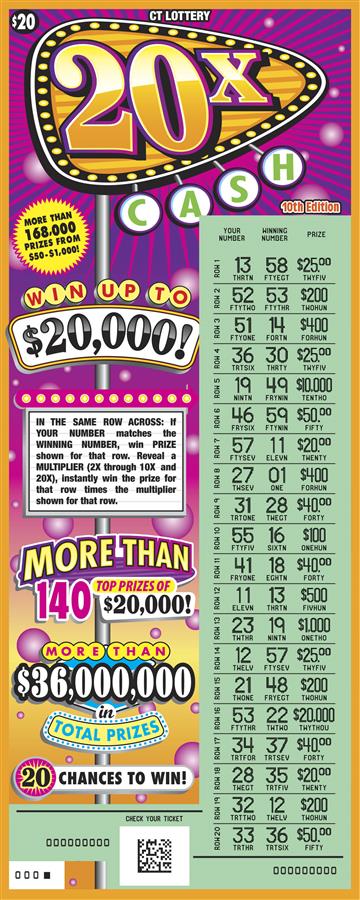 20X Cash 10th Edition rollover image