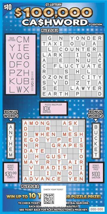 $100,000 CA$HWORD 2nd Edition rollover image